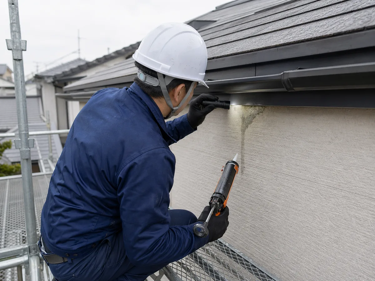 OKIZAKIの雨漏り修理施工イメージ