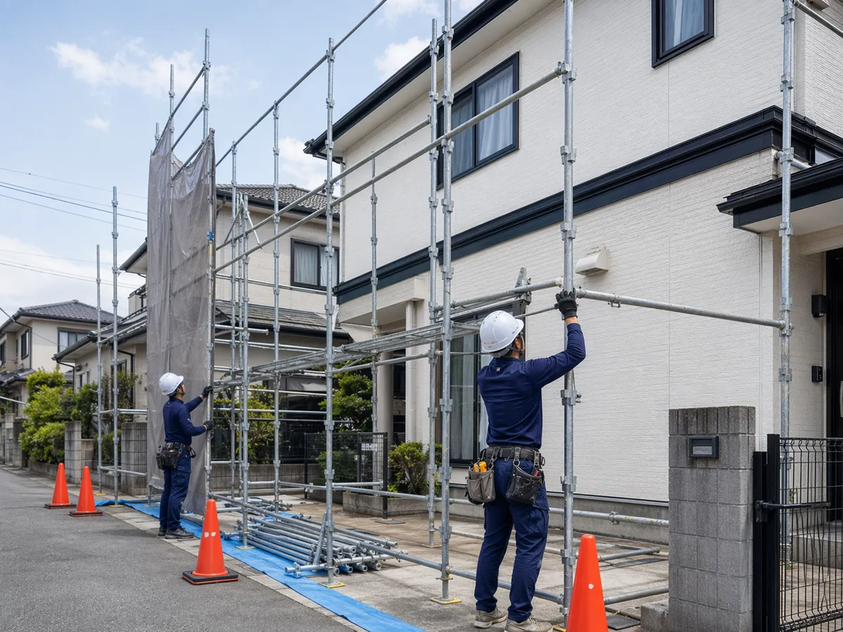 OKIZAKIの足場工事施工イメージ