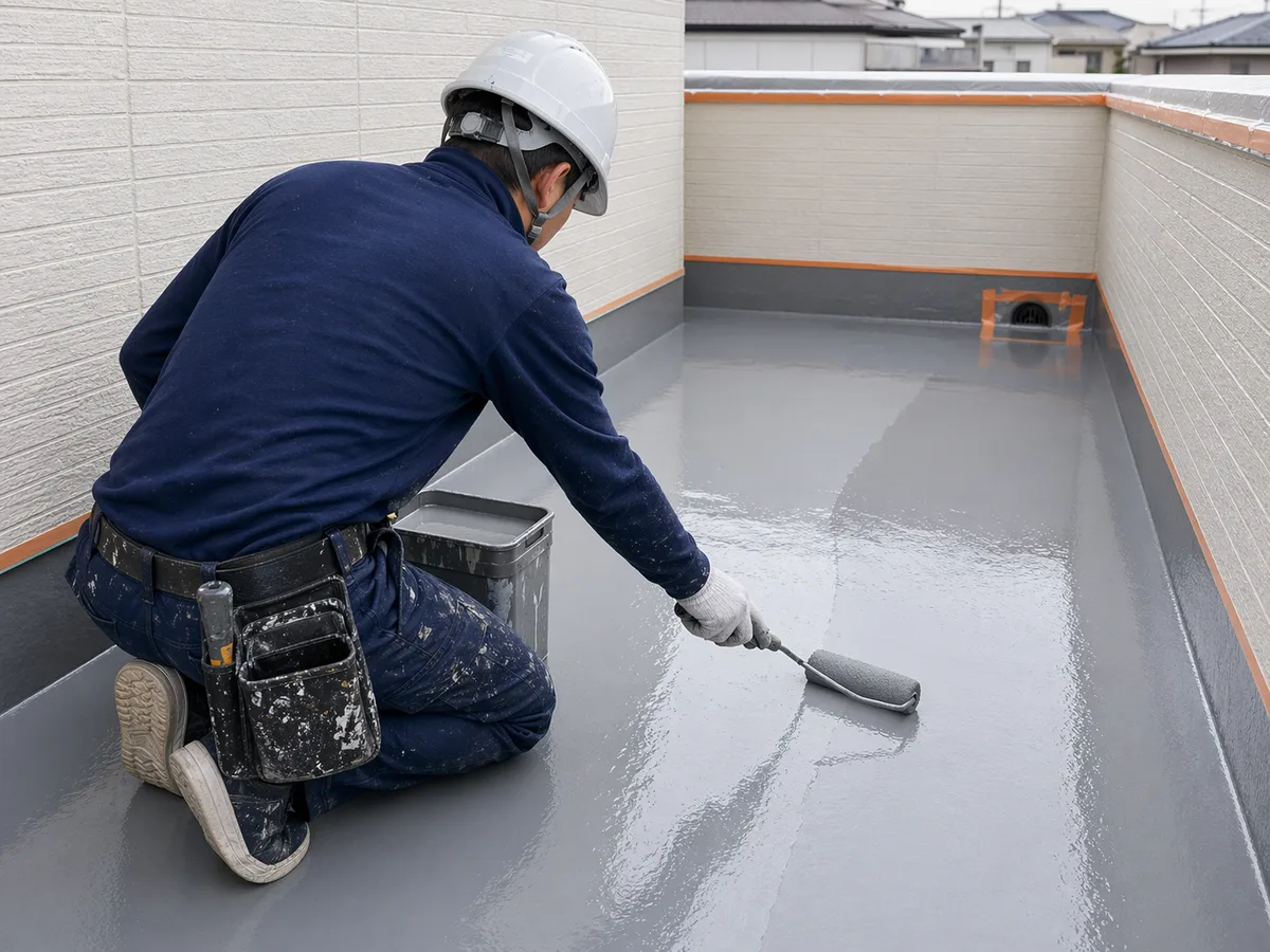 OKIZAKIのウレタン防水施工イメージ